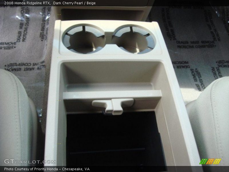 Dark Cherry Pearl / Beige 2008 Honda Ridgeline RTX