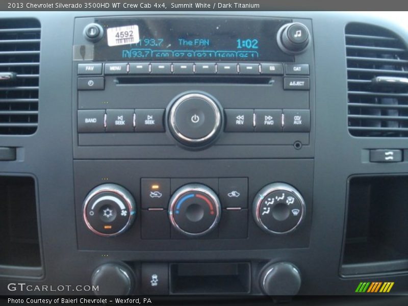 Summit White / Dark Titanium 2013 Chevrolet Silverado 3500HD WT Crew Cab 4x4