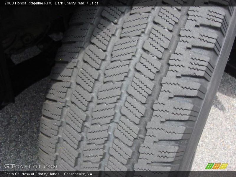 Dark Cherry Pearl / Beige 2008 Honda Ridgeline RTX