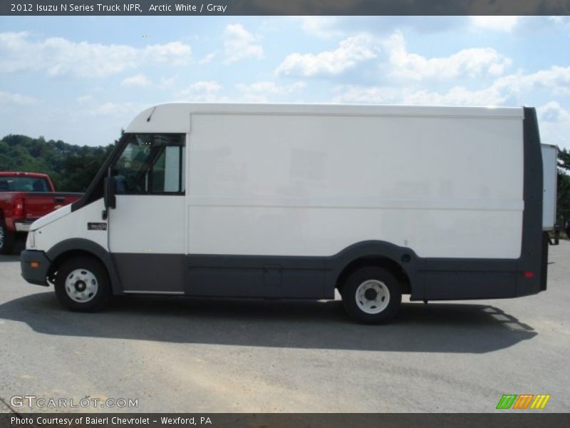 Arctic White / Gray 2012 Isuzu N Series Truck NPR