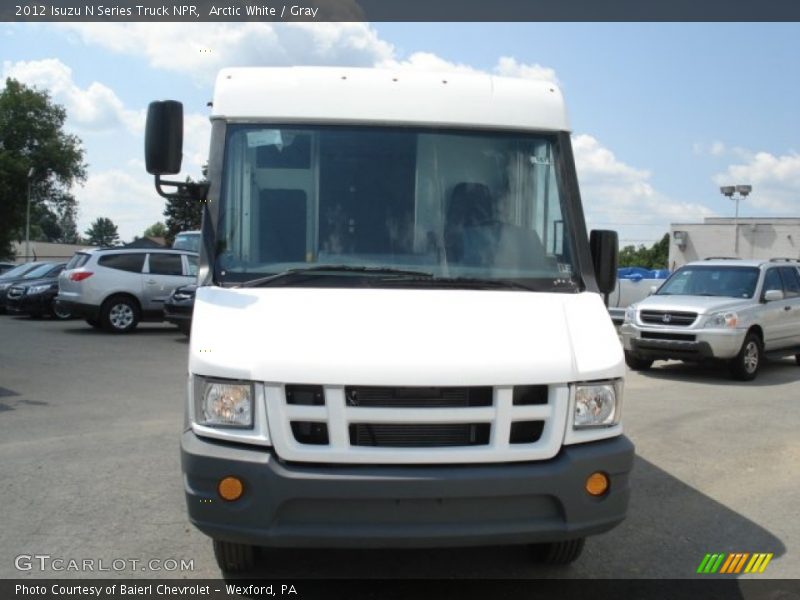 Arctic White / Gray 2012 Isuzu N Series Truck NPR