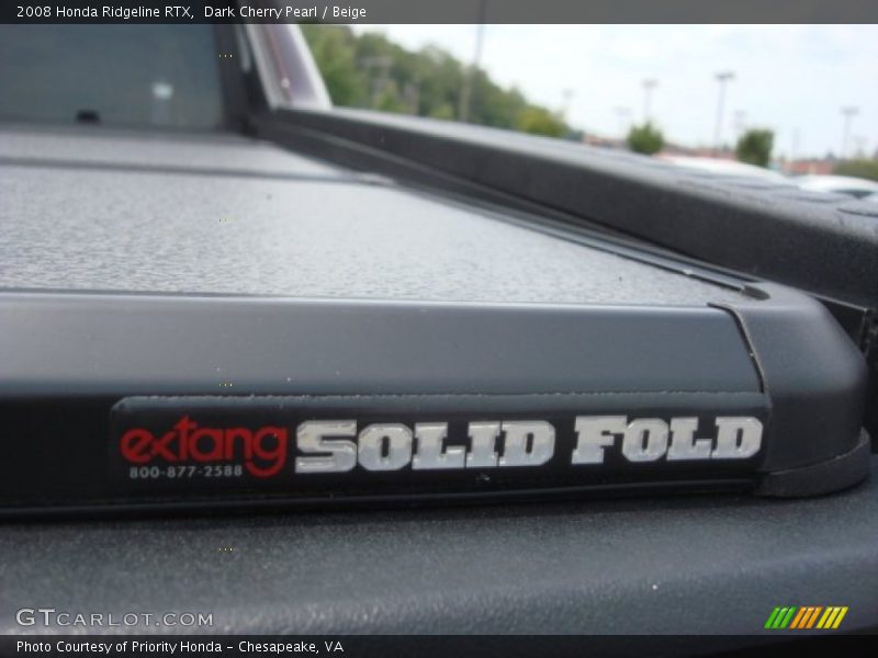 Dark Cherry Pearl / Beige 2008 Honda Ridgeline RTX