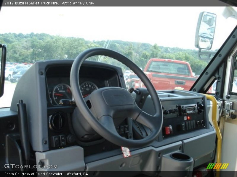 Arctic White / Gray 2012 Isuzu N Series Truck NPR