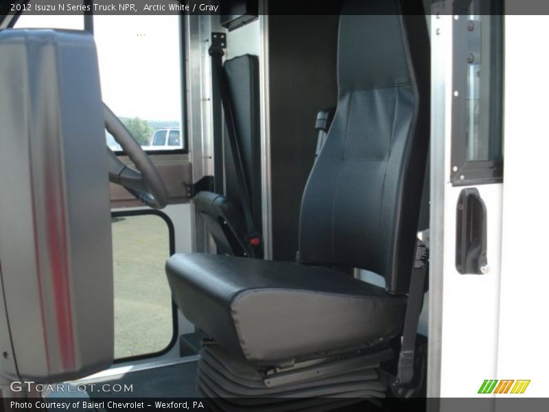 Arctic White / Gray 2012 Isuzu N Series Truck NPR