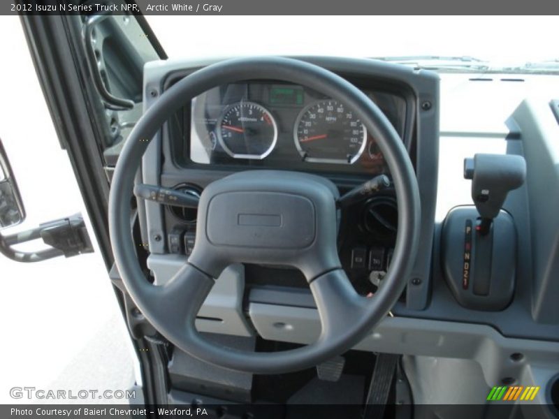 Arctic White / Gray 2012 Isuzu N Series Truck NPR
