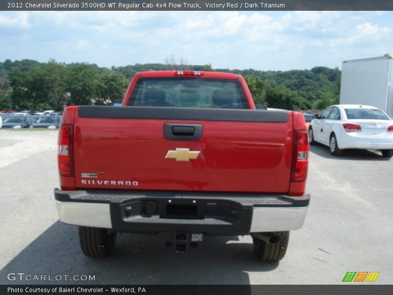 Victory Red / Dark Titanium 2012 Chevrolet Silverado 3500HD WT Regular Cab 4x4 Plow Truck