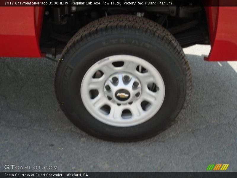 Victory Red / Dark Titanium 2012 Chevrolet Silverado 3500HD WT Regular Cab 4x4 Plow Truck