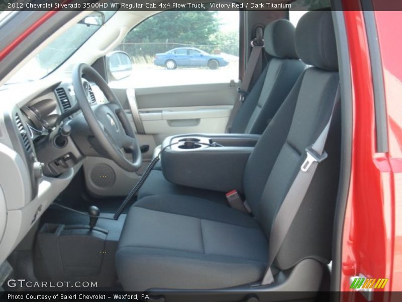 Victory Red / Dark Titanium 2012 Chevrolet Silverado 3500HD WT Regular Cab 4x4 Plow Truck