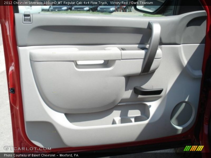 Victory Red / Dark Titanium 2012 Chevrolet Silverado 3500HD WT Regular Cab 4x4 Plow Truck
