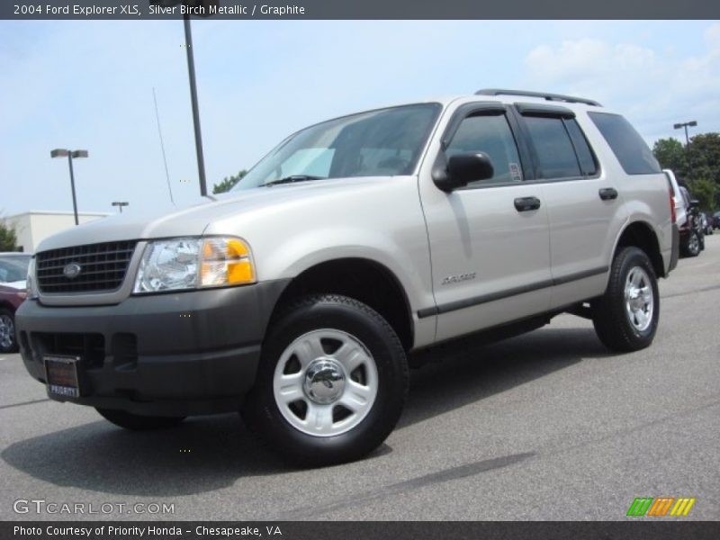 Silver Birch Metallic / Graphite 2004 Ford Explorer XLS