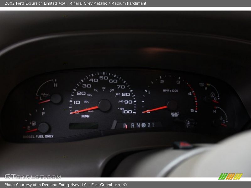 Mineral Grey Metallic / Medium Parchment 2003 Ford Excursion Limited 4x4