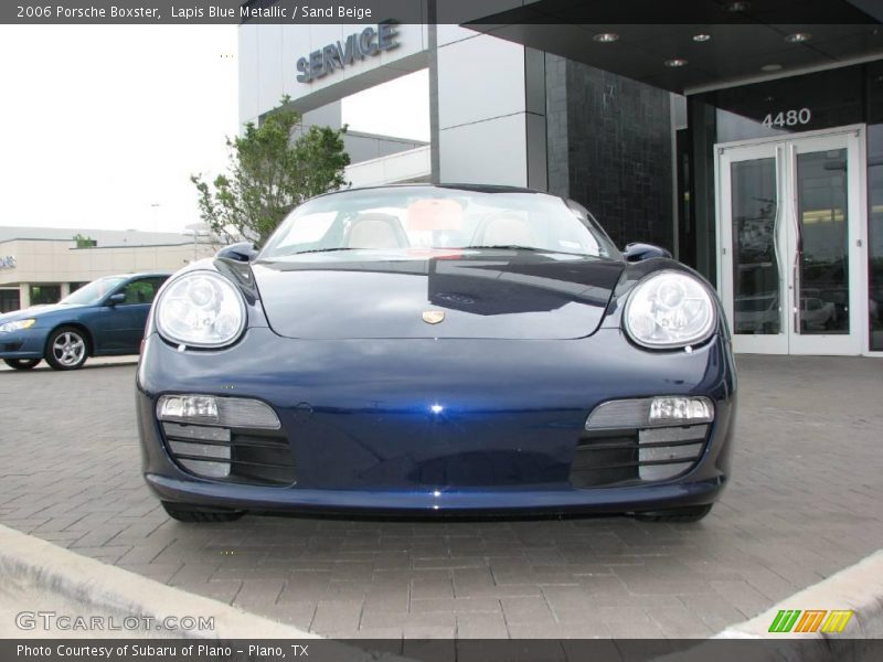 Lapis Blue Metallic / Sand Beige 2006 Porsche Boxster