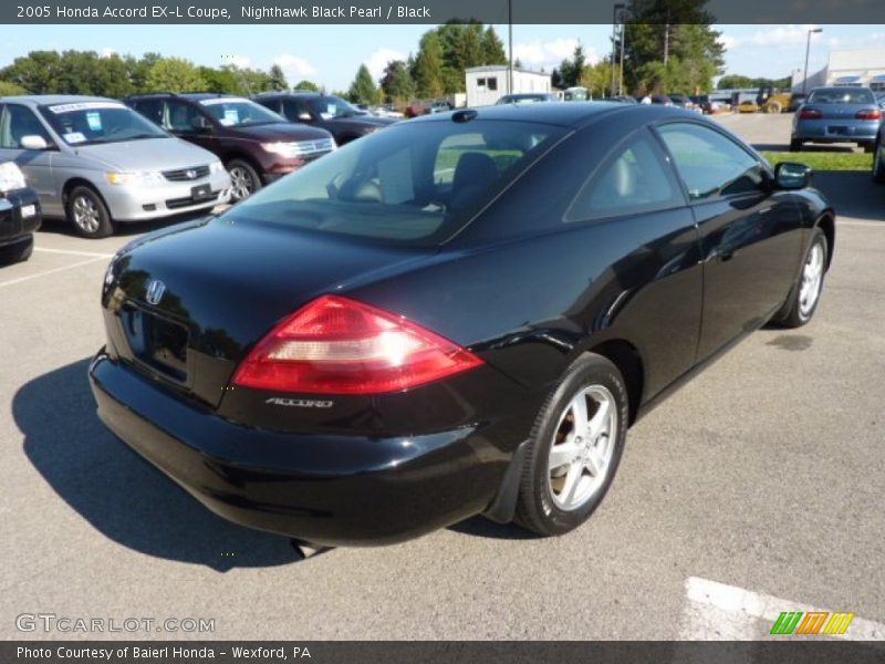 Nighthawk Black Pearl / Black 2005 Honda Accord EX-L Coupe