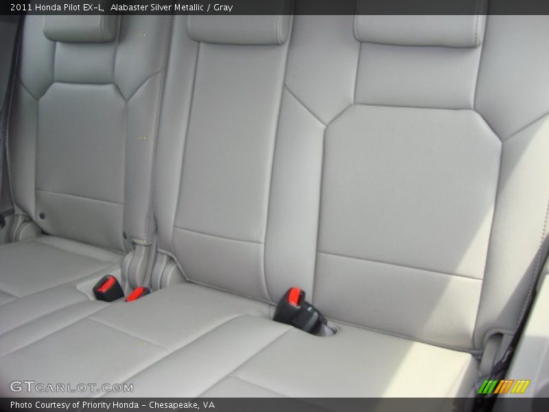 Alabaster Silver Metallic / Gray 2011 Honda Pilot EX-L