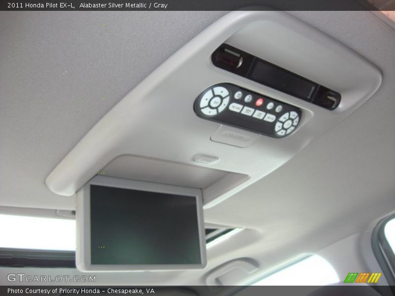 Alabaster Silver Metallic / Gray 2011 Honda Pilot EX-L