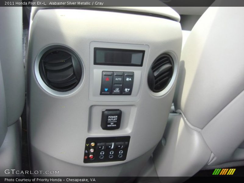 Alabaster Silver Metallic / Gray 2011 Honda Pilot EX-L