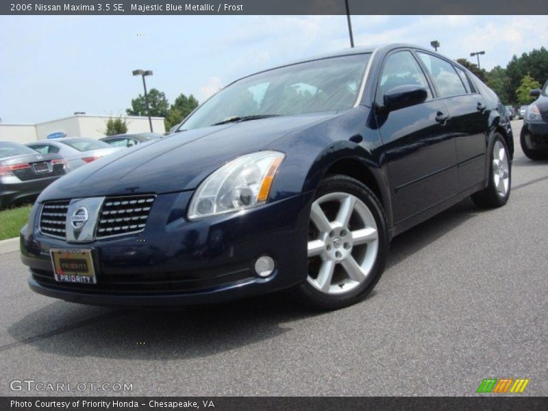Majestic Blue Metallic / Frost 2006 Nissan Maxima 3.5 SE