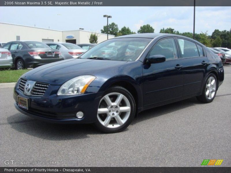 Majestic Blue Metallic / Frost 2006 Nissan Maxima 3.5 SE