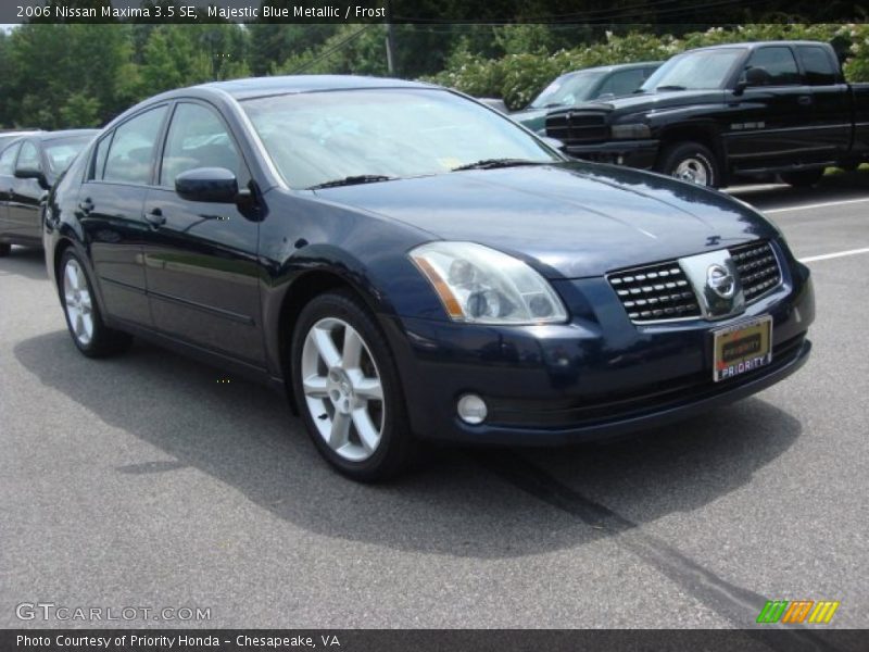 Majestic Blue Metallic / Frost 2006 Nissan Maxima 3.5 SE