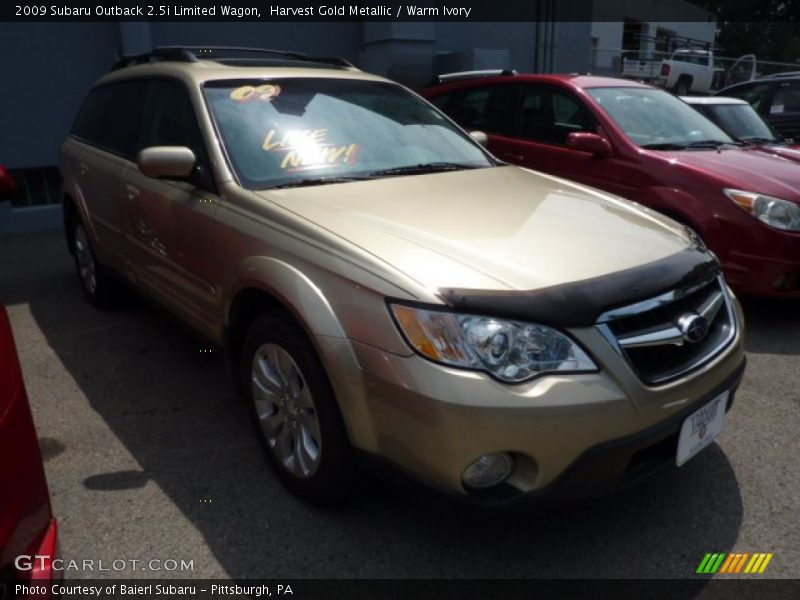 Harvest Gold Metallic / Warm Ivory 2009 Subaru Outback 2.5i Limited Wagon