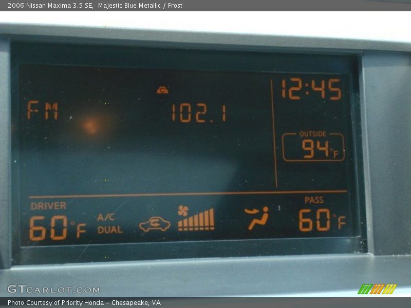 Majestic Blue Metallic / Frost 2006 Nissan Maxima 3.5 SE