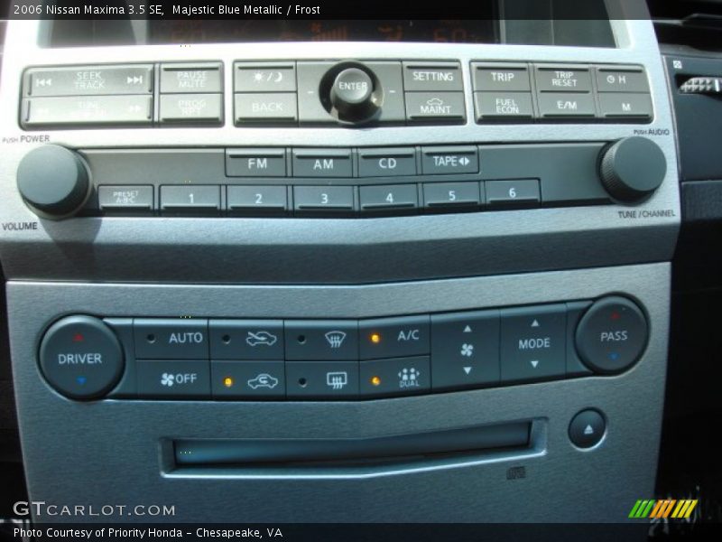 Controls of 2006 Maxima 3.5 SE
