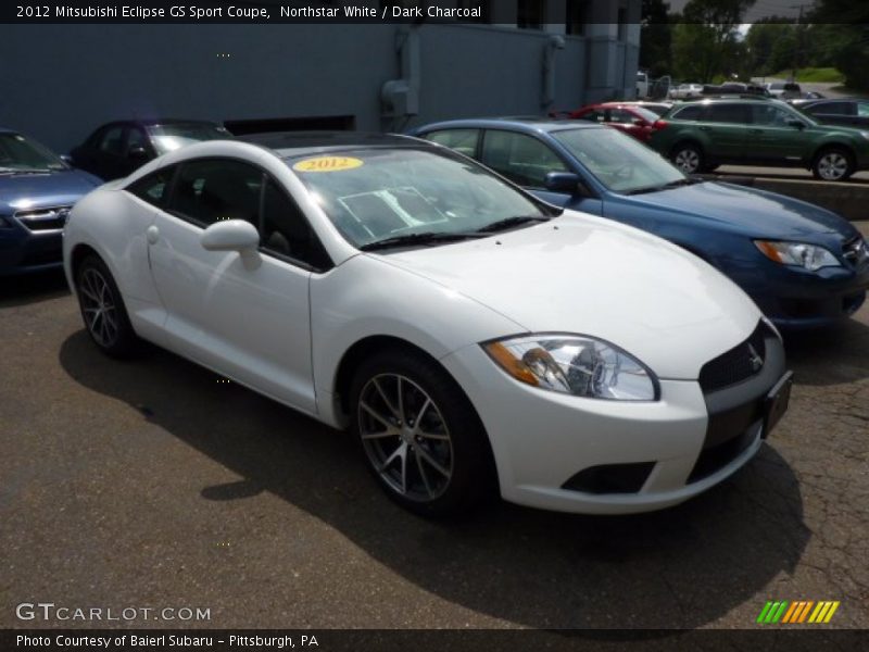 Northstar White / Dark Charcoal 2012 Mitsubishi Eclipse GS Sport Coupe