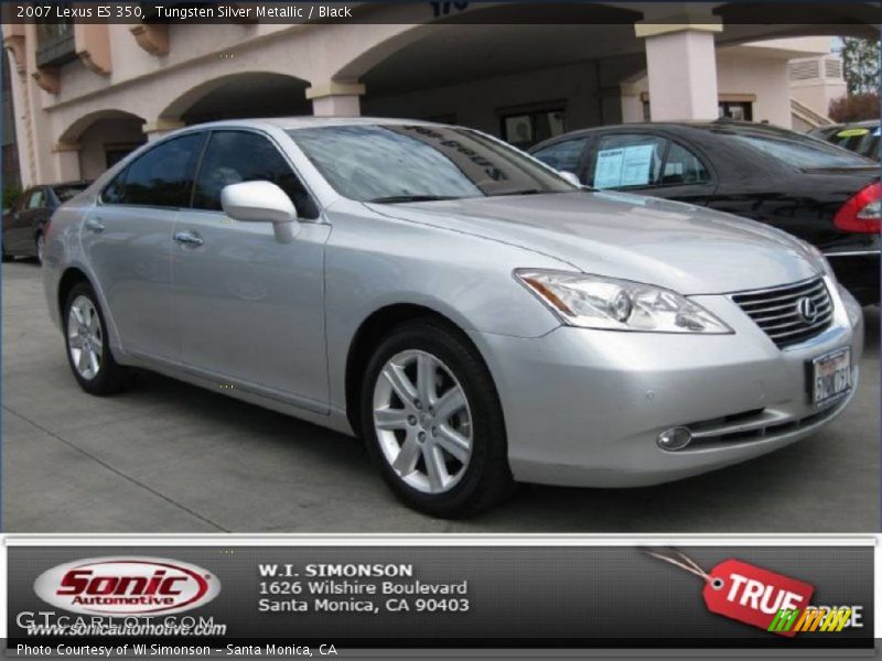 Tungsten Silver Metallic / Black 2007 Lexus ES 350