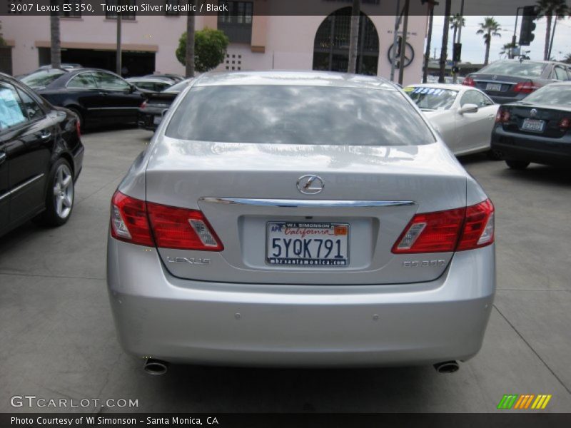 Tungsten Silver Metallic / Black 2007 Lexus ES 350