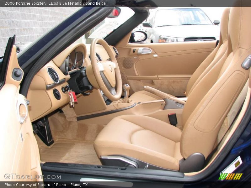 Lapis Blue Metallic / Sand Beige 2006 Porsche Boxster