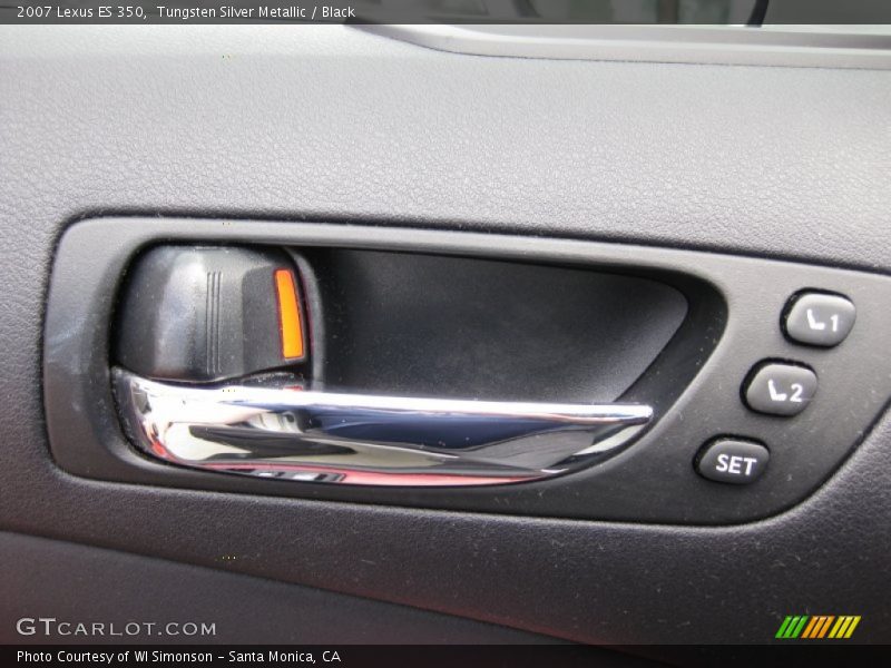 Tungsten Silver Metallic / Black 2007 Lexus ES 350