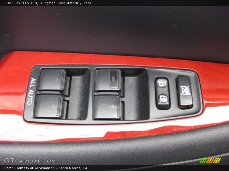 Tungsten Silver Metallic / Black 2007 Lexus ES 350