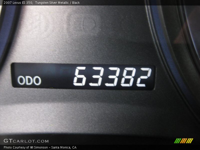 Tungsten Silver Metallic / Black 2007 Lexus ES 350