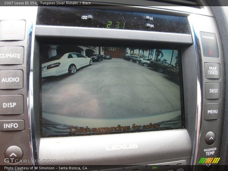 Tungsten Silver Metallic / Black 2007 Lexus ES 350