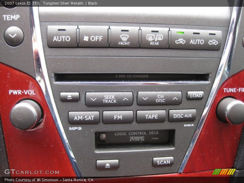 Tungsten Silver Metallic / Black 2007 Lexus ES 350