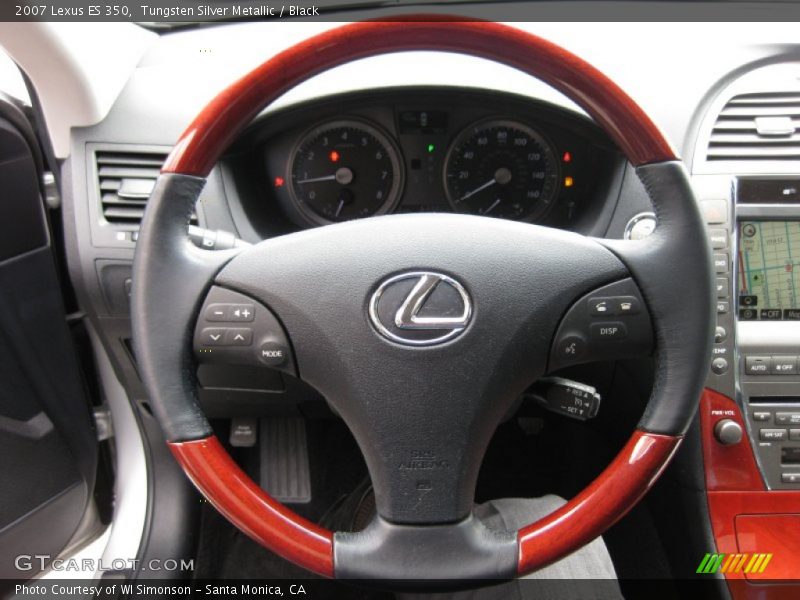 Tungsten Silver Metallic / Black 2007 Lexus ES 350