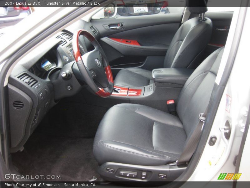 Tungsten Silver Metallic / Black 2007 Lexus ES 350