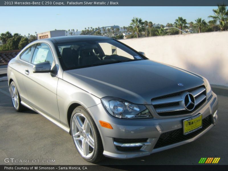 Palladium Silver Metallic / Black 2013 Mercedes-Benz C 250 Coupe