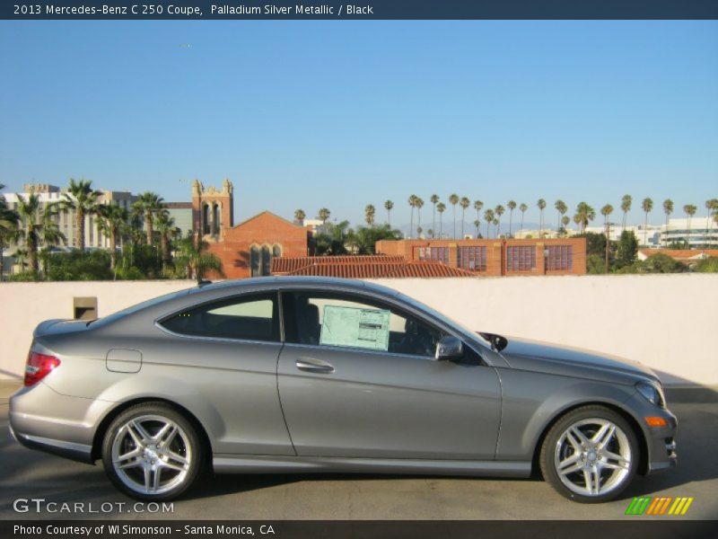 Palladium Silver Metallic / Black 2013 Mercedes-Benz C 250 Coupe