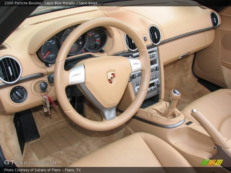 Lapis Blue Metallic / Sand Beige 2006 Porsche Boxster