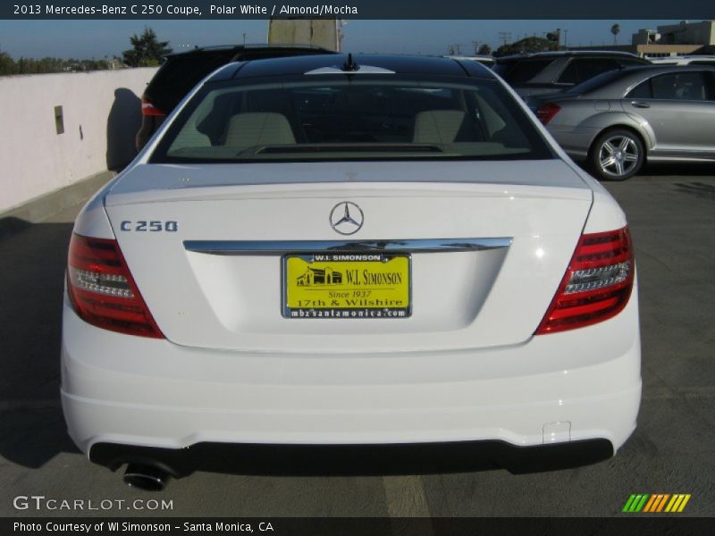 Polar White / Almond/Mocha 2013 Mercedes-Benz C 250 Coupe