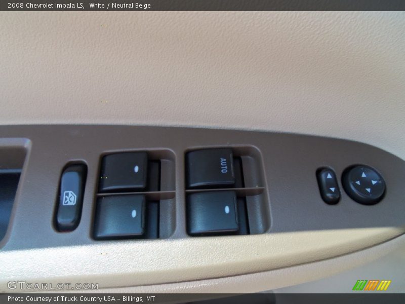 White / Neutral Beige 2008 Chevrolet Impala LS