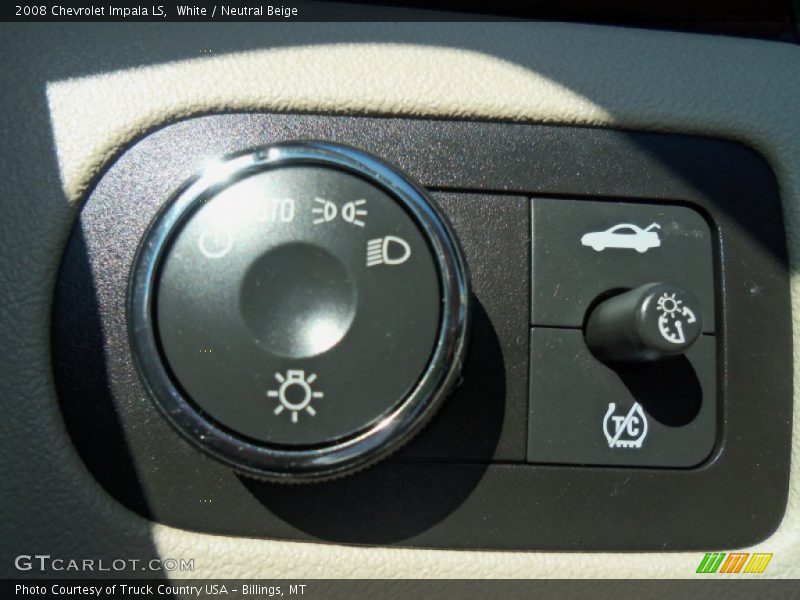 White / Neutral Beige 2008 Chevrolet Impala LS