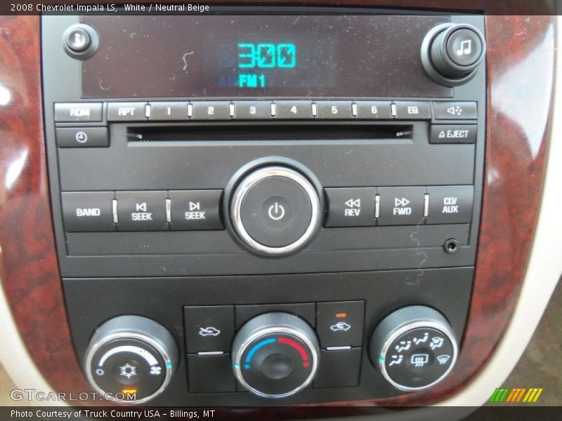 White / Neutral Beige 2008 Chevrolet Impala LS