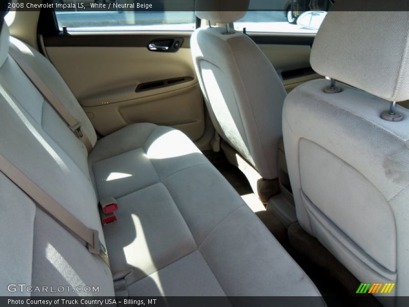 White / Neutral Beige 2008 Chevrolet Impala LS