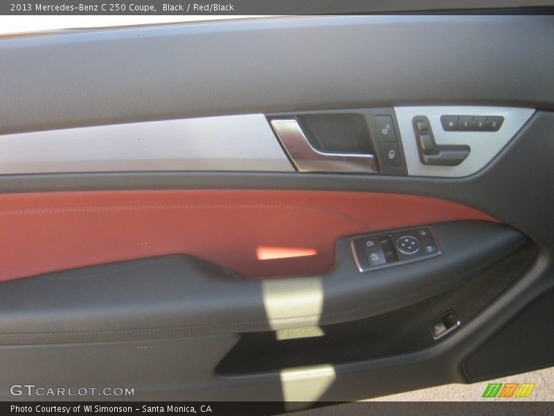 Black / Red/Black 2013 Mercedes-Benz C 250 Coupe