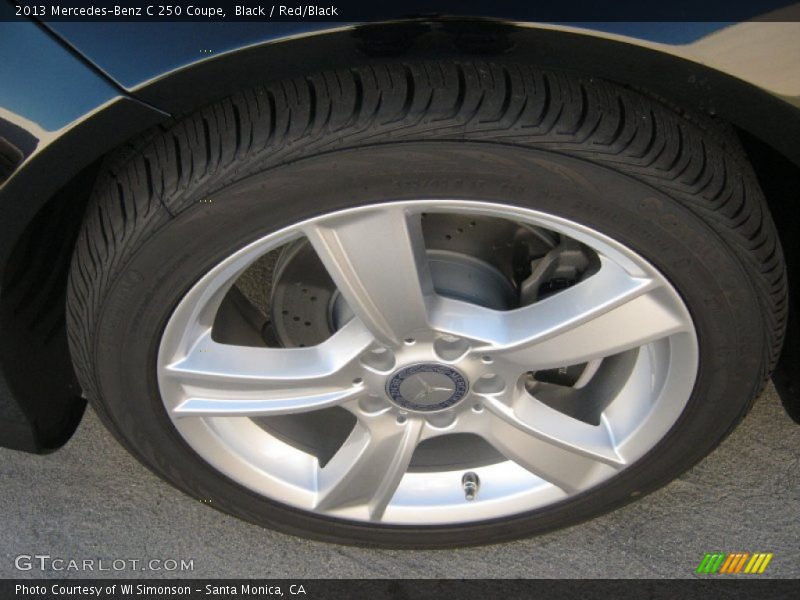 Black / Red/Black 2013 Mercedes-Benz C 250 Coupe