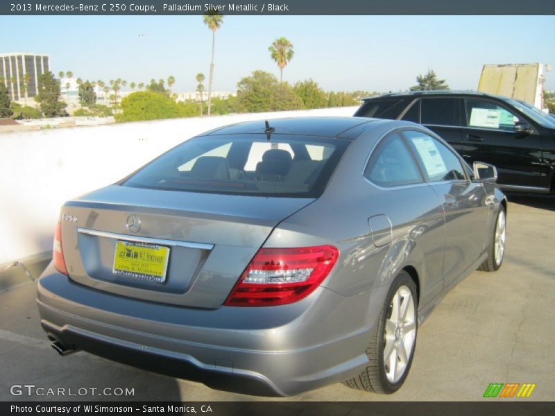 Palladium Silver Metallic / Black 2013 Mercedes-Benz C 250 Coupe