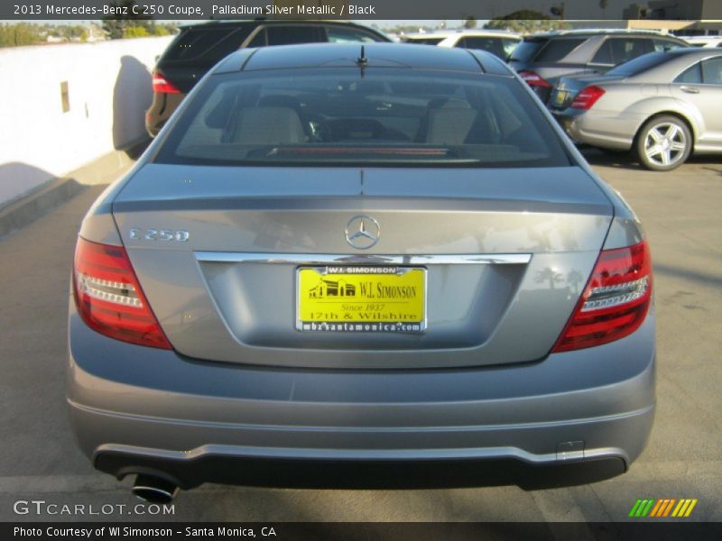Palladium Silver Metallic / Black 2013 Mercedes-Benz C 250 Coupe