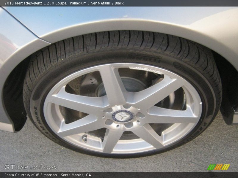 Palladium Silver Metallic / Black 2013 Mercedes-Benz C 250 Coupe